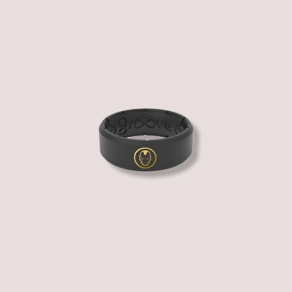 Groove Ring Unisex Iron Man Helmet Icon Silicone Ring